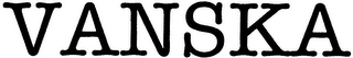 VANSKA logo