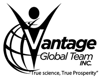 VANTAGE GLOBAL TEAM INC. "TRUE SCIENCE,TRUE PROSPERITY" logo