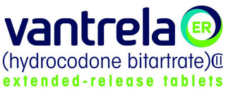 VANTRELA ER (HYDROCODONE BITARTRATE) CII EXTENDED-RELEASE TABLETS logo