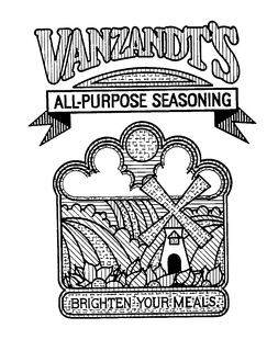 VANZANDT'S ALL-PURPOSE SEASONING BRIGHTEN YOUR MEALS logo