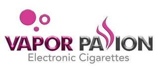 VAPOR PASSION ELECTRONIC CIGARETTES logo