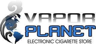 VAPOR PLANET ELECTRONIC CIGARETTE STORE logo
