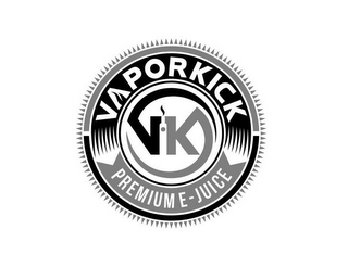 VAPORKICK PREMIUM E-JUICE VK logo