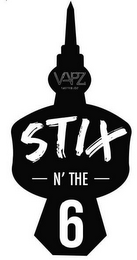 VAPZ TASTE BUDZ STIX N' THE 6 logo