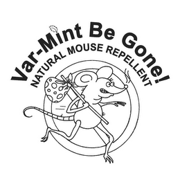 VAR-MINT BE GONE! NATURAL MOUSE REPELLENT logo