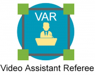 VAR VIDEO ASSISTANT REFEREE logo