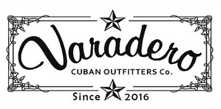 VARADERO CUBAN OUTFITTERS CO. SINCE 2016 logo