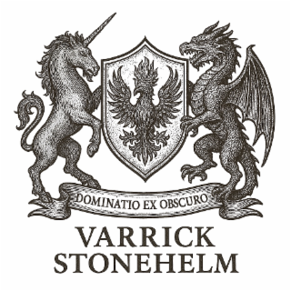 VARRICK STONEHELM DOMINATIO EX OBSCURO logo