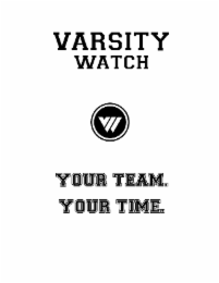 VARSITY WATCH  - YOUR TEAM. YOUR TIME. logo