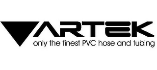 VARTEK ONLY THE FINEST PVC HOSE AND TUBING logo
