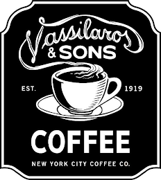 VASSILAROS & SONS COFFEE EST. 1919 NEW YORK CITY COFFEE CO. logo