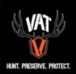 VAT V HUNT. PRESERVE. PROTECT. logo