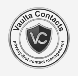 VAULTA CONTACTS VC PRIVACY-FIRST CONTACT MANAGEMENT logo