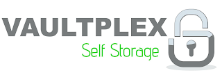 VAULTPLEX SELF STORAGE logo