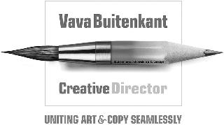VAVA BUITENKANT CREATIVE DIRECTOR UNITING ART & COPY SEAMLESSLY BUITENKANT ADVERTISING & DESIGN logo
