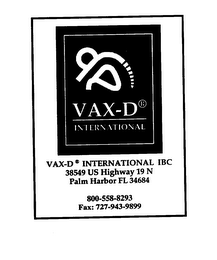 VAX-D INTERNATIONAL logo