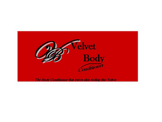 VB VELVET BODY CONDITIONER THE BODY CONDITIONER THAT LEAVES SKIN FEELING LIKE VELVET logo