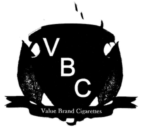 VBC VALUE BRAND CIGARETTES logo