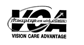 VCA VISION CARE ADVANTAGE MANAGED EYECARE WITH A VISION logo