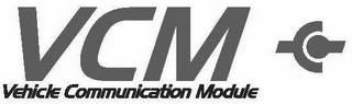 VCM VEHICLE COMMUNICATION MODULE logo