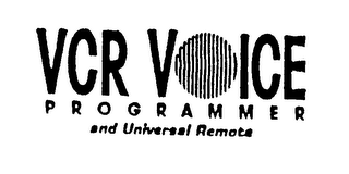 VCR VOICE PROGRAMMER AND UNIVERSAL REMOTE logo