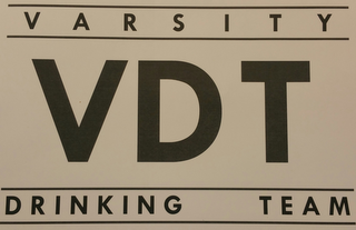VDT VARSITY DRINKING TEAM logo