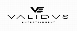 VE VALIDUS ENTERTAINMENT logo