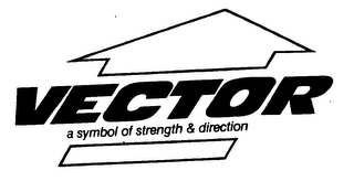 VECTOR A SYMBOL OF STRENGTH & DIRECTION logo