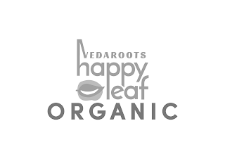 VEDAROOTS HAPPY LEAF ORGANIC logo