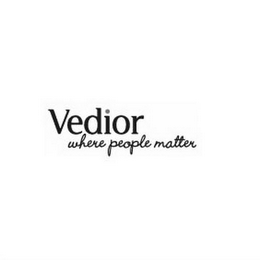 VEDIOR WHERE PEOPLE MATTER logo