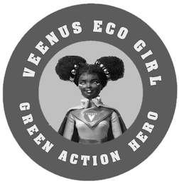 VEENUS ECO GIRL GREEN ACTION HERO VEENUS V logo
