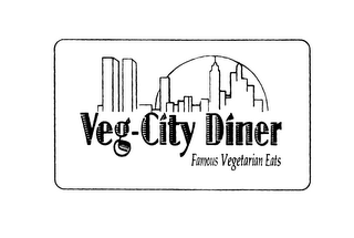 VEG-CITY DINER FAMOUS VEGETARIAN EATS logo