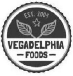 VEGADELPHIA FOODS EST. 2004 logo