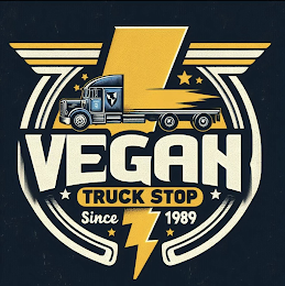 VEGAN TRUCK STOP SINCE 1989 logo