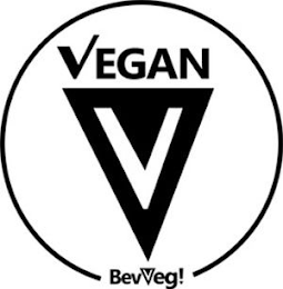 VEGAN V BEVVEG logo