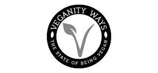 VEGANITY WAYS V THE STATE OF BEING VEGAN logo