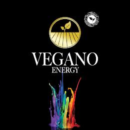 VEGANO ENERGY 100% ORGANIC NATURAL PRODUCT logo