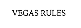 VEGAS RULES logo