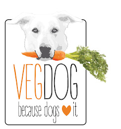 VEGDOG BECAUSE DOGS IT logo
