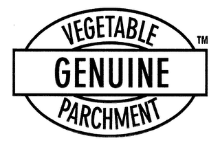 VEGETABLE GENUINE PARCHMENT logo