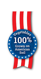 VEGETABLES 100% GROWN ON AMERICAN SOIL logo