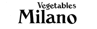 VEGETABLES MILANO logo