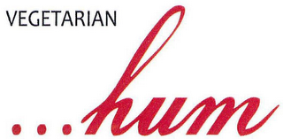 VEGETARIAN... HUM logo
