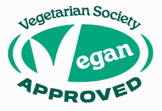 VEGETARIAN SOCIETY VEGAN APPROVED logo