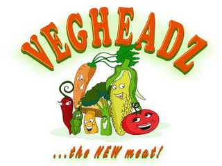 VEGHEADZ ... THE NEW MEAT! logo