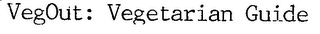 VEGOUT: VEGETARIAN GUIDE logo