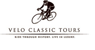 VELO CLASSIC TOURS RIDE THROUGH HISTORY. LIVE IN LUXURY. logo