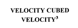 VELOCITY CUBED VELOCITY 3 logo
