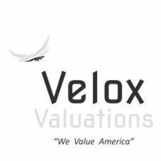 VELOX VALUATIONS "WE VALUE AMERICA" logo
