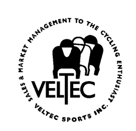 VELTEC SALES & MARKET MANAGEMENT TO THE CYCLING ENTHUSIAST VELTEC SPORTS INC. logo